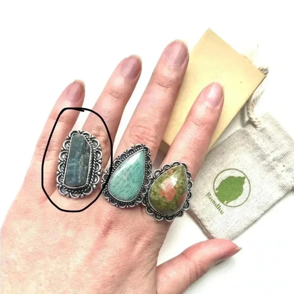 Blue Sodalite Sterling Silver Ring​​ - Picture 8 of 9